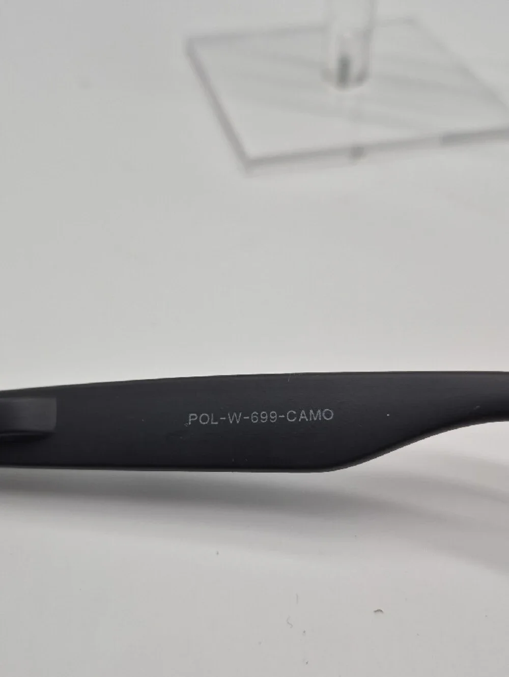 Men's Grey Camo Sunglasses - Matte Grey Frame with Dark Lenses